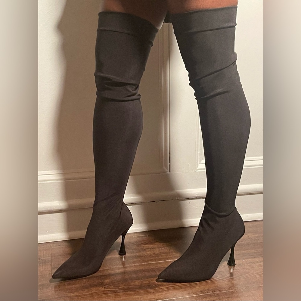 NWT thigh high Jeffrey Campbell over the knee sock boots